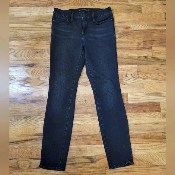 Athleta Sculptex Skinny Carbon Cotton Blend Slimming Sculpting Mid Rise Jeans(6) - Picture 5 of 13